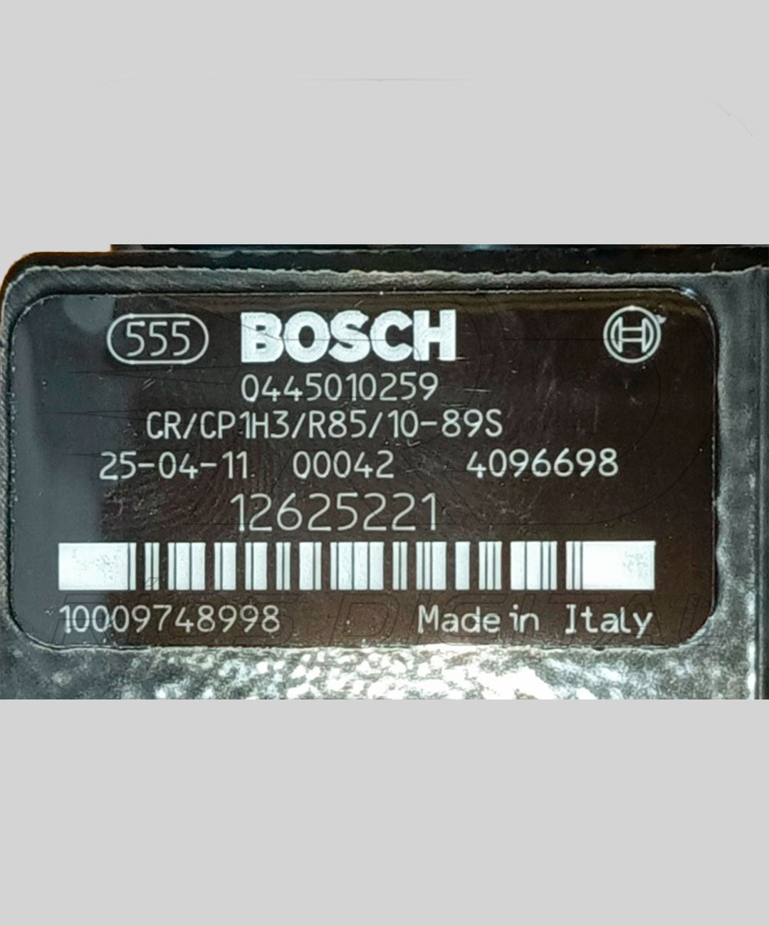 Bomba Inyectora de Alta Presión Bosch 0 445 010 259 CR/CP1H3/R85/10-89S Cammón Rail | Nueva