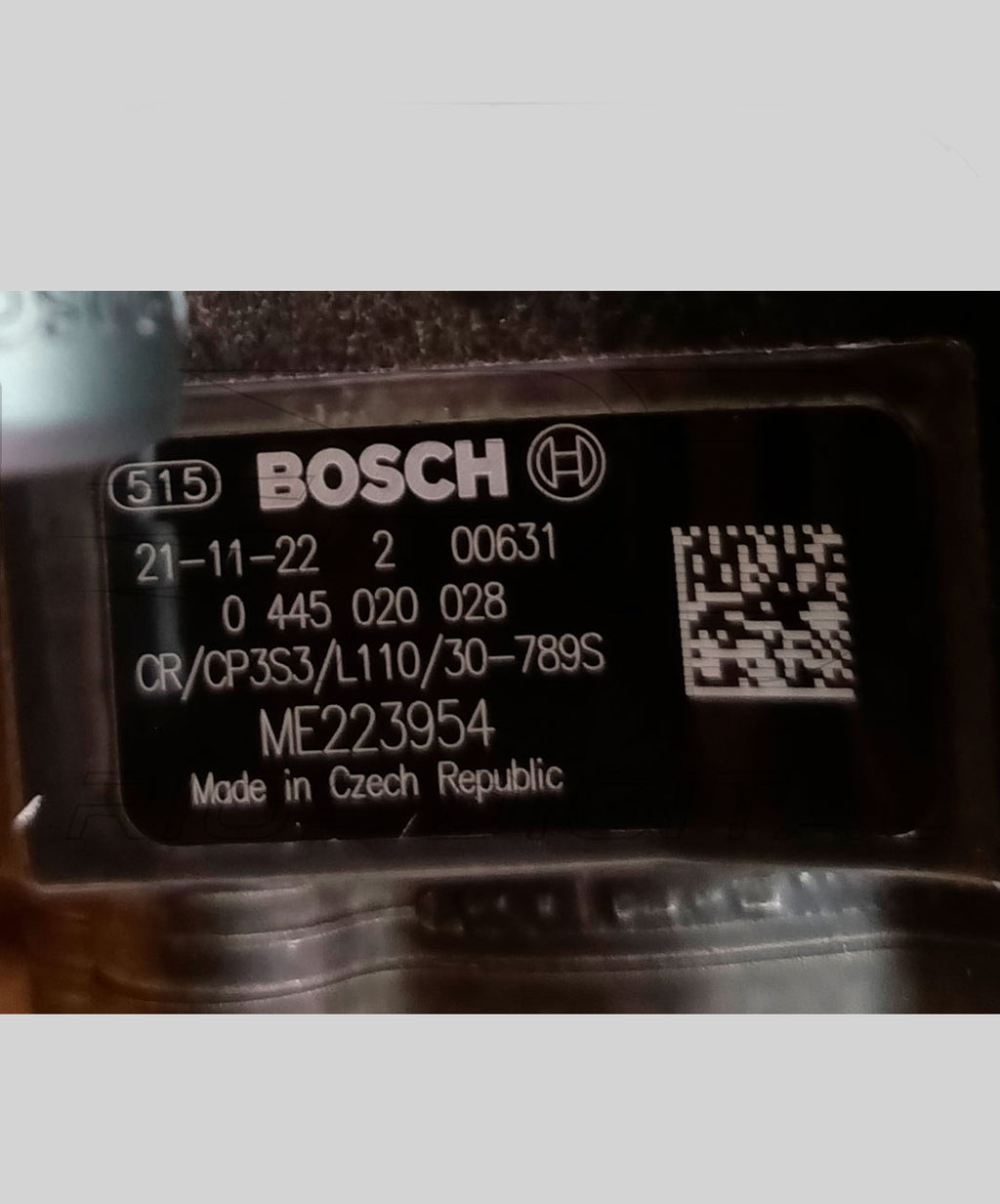 Bomba Inyectora de Alta Presión Bosch 0 445 020 028 CR/CP3S3/L90/20-78911S Cammón Rail | Nueva