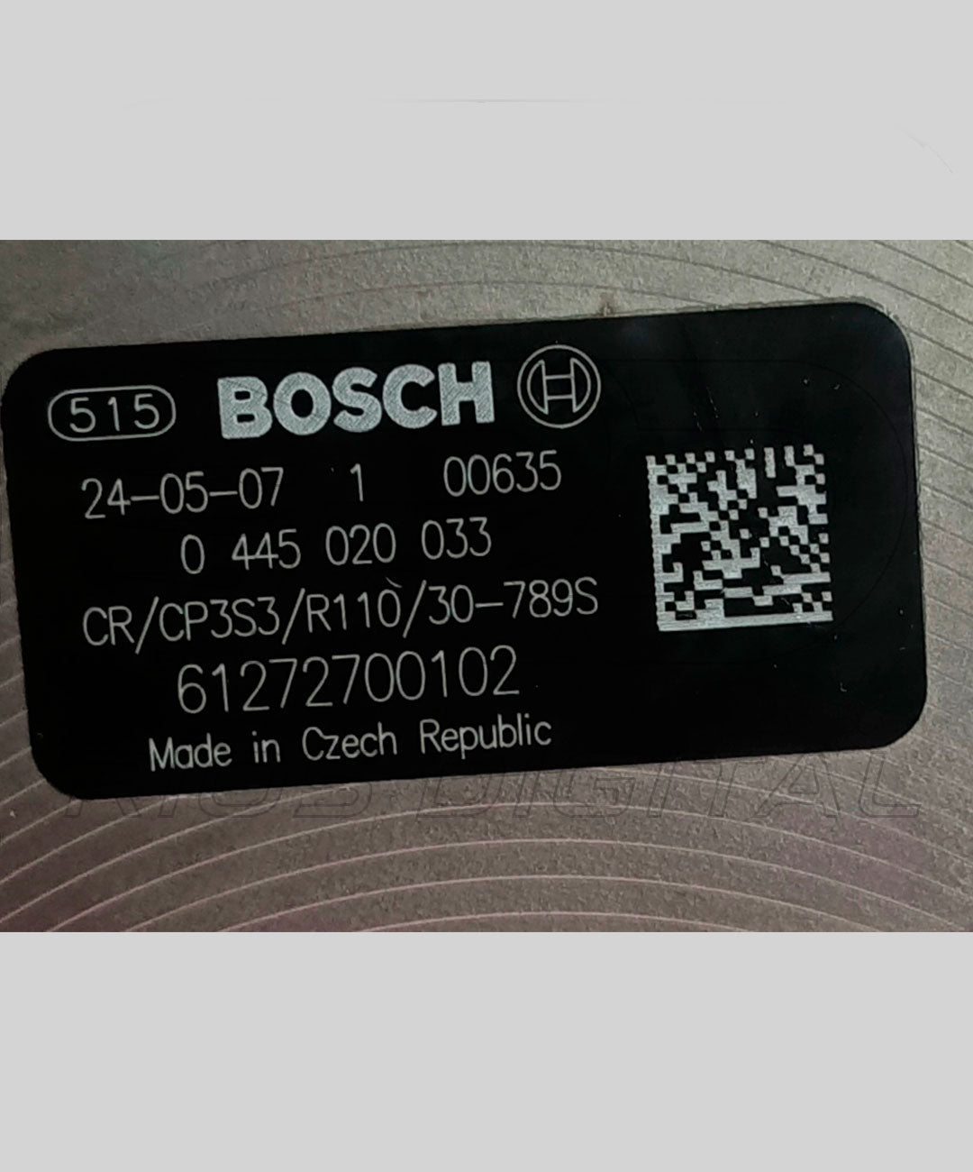 Bomba Inyectora de Alta Presión Bosch 0 445 020 033 CR/CP3S3/R110/30-789S Cammón Rail | Nueva